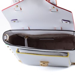 Damen Handtasche Michael Kors 35T2GNCS6T-BRIGHT-WHT Weiß 25 x 28 x 9 cm