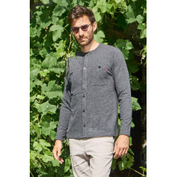 Alpaka Strickjacke GERSON aus Baumwolle und Royal Alpaka