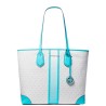 Damen Handtasche Michael Kors 30S2SV0T3V-OCEAN-BLUE-MULTI Grau 35 x 30 x 17 cm