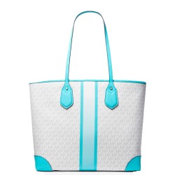 Damen Handtasche Michael Kors 30S2SV0T3V-OCEAN-BLUE-MULTI Grau 35 x 30 x 17 cm