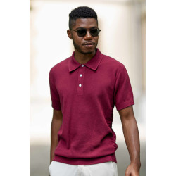 Polo Shirt SIMRON aus Royal Alpaka-Baumwoll-Mix