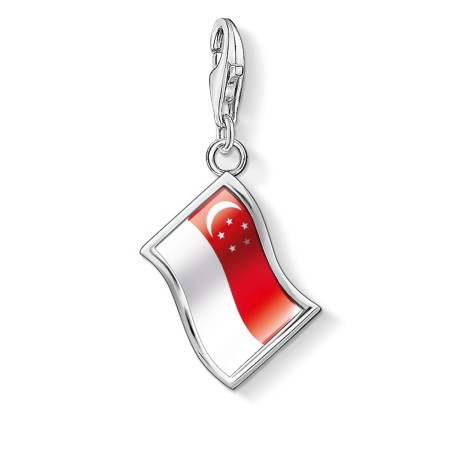 Damenperlen Thomas Sabo 1210-603-10 Rot Silberfarben (1 cm)