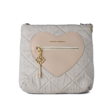 Damen Handtasche Laura Ashley DIXIE-CREAM Grau 24 x 24 x 9 cm