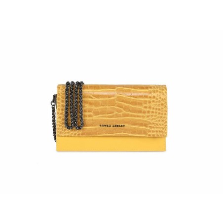 Damen Handtasche Laura Ashley DUDLEY-CROCO-YELLOW Gelb 22 x 12 x 5 cm