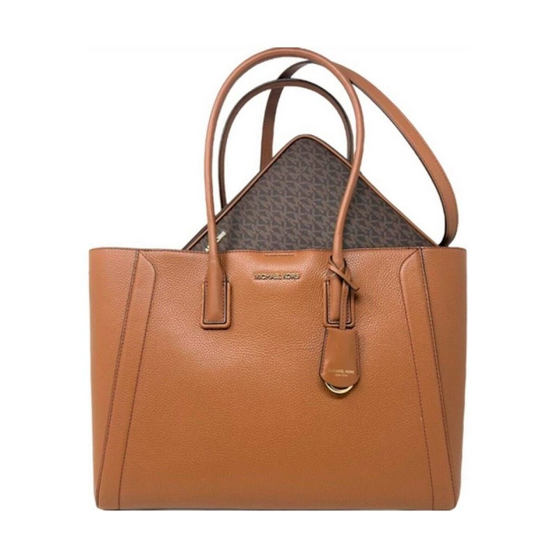 Damen Handtasche Michael Kors 35S2G6KT9L-BROWN Braun 38 x 30 x 14 cm