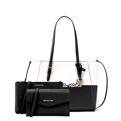 Damen Handtasche Michael Kors CHARLOTE Schwarz 27 x 34 x 11 cm