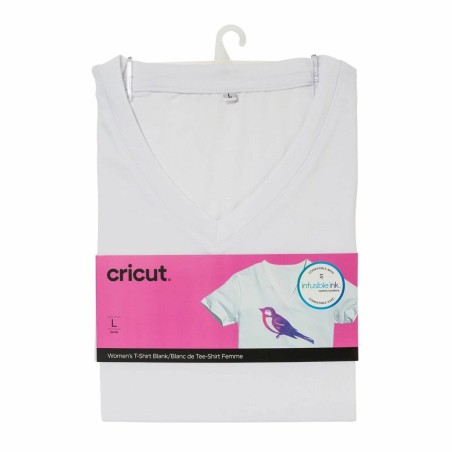 T-Shirt personalisierbar für Schneideplotter Cricut Women's Weiß (L)