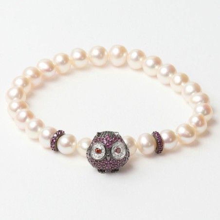 Damenarmreif Lancaster JLA-BR-OWL-5-WH 16 mm