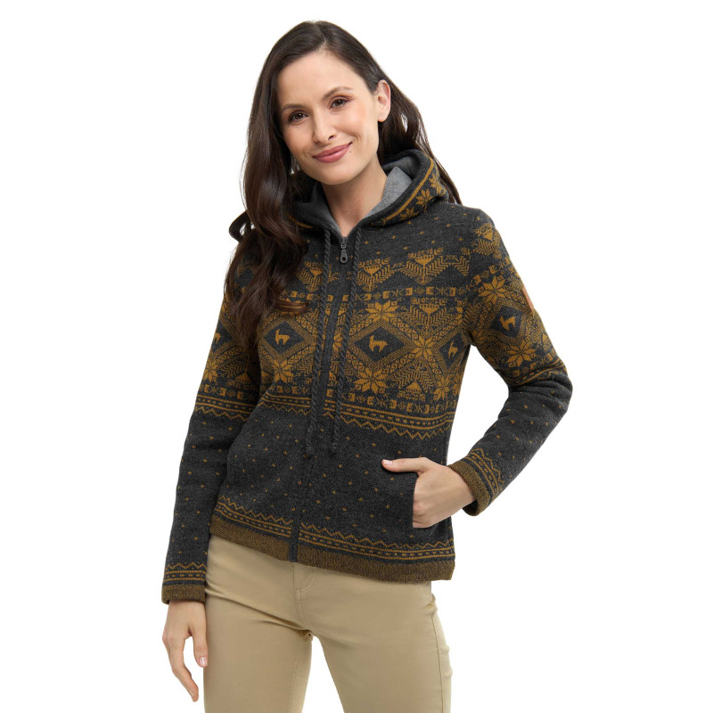 Alpaka Strickjacke ANDEN ROCA | gefüttert