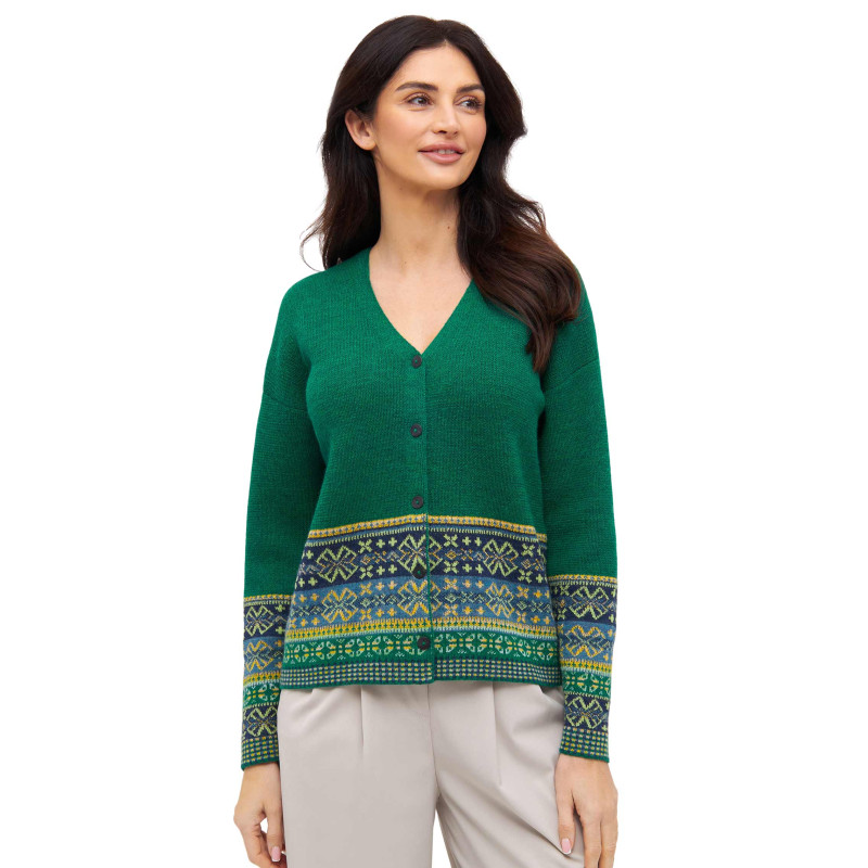 Alpaka Strickjacke COLORES ANDEN