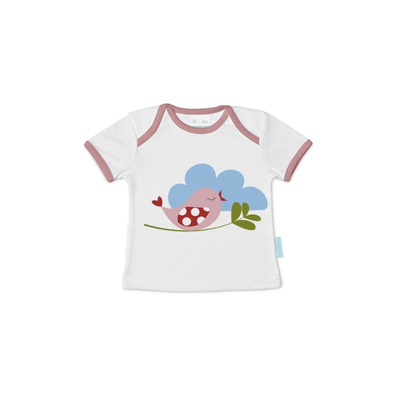 Kurzarm-T-Shirt für Kinder HappyFriday Mr Fox Little Birds Bunt 9-12 Monate